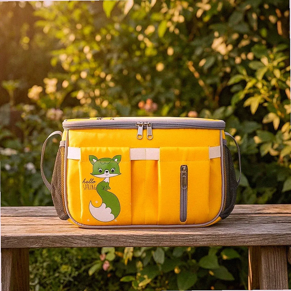 Kinderwagen-Organizer mit Reißverschluss hängend Kinderwagen-Organizer für