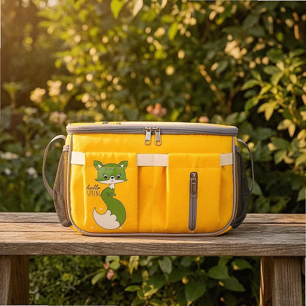 Kinderwagen-Organizer mit Reißverschluss hängend Kinderwagen-Organizer geräumig