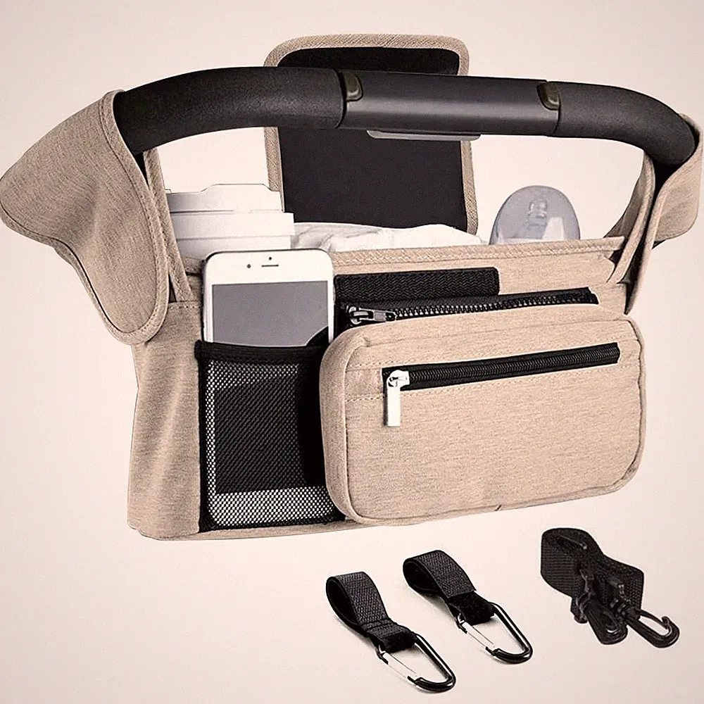 kinderwagen organizer beige