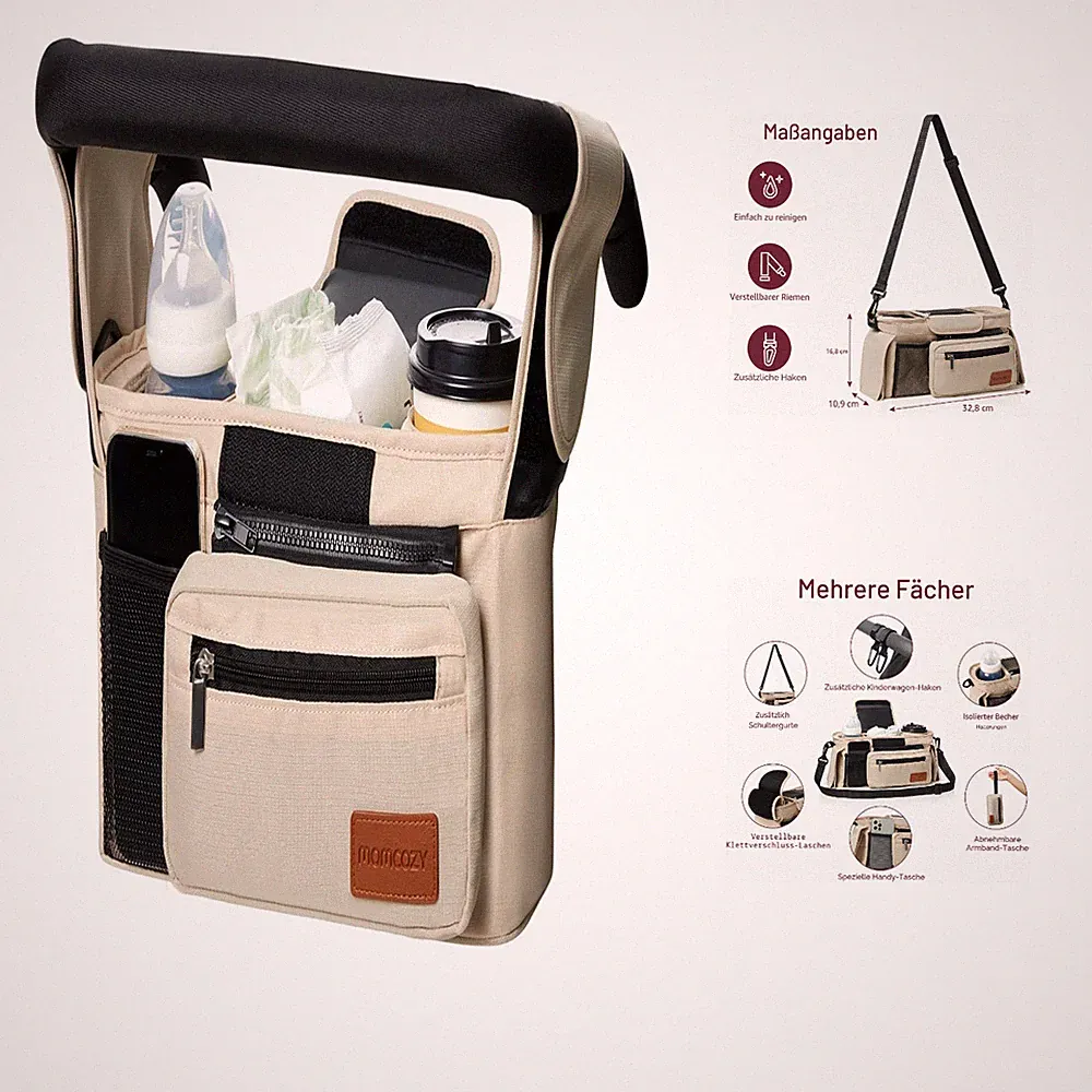 Kinderwagen Organizer Universal mit Isolierten Getränkehalter