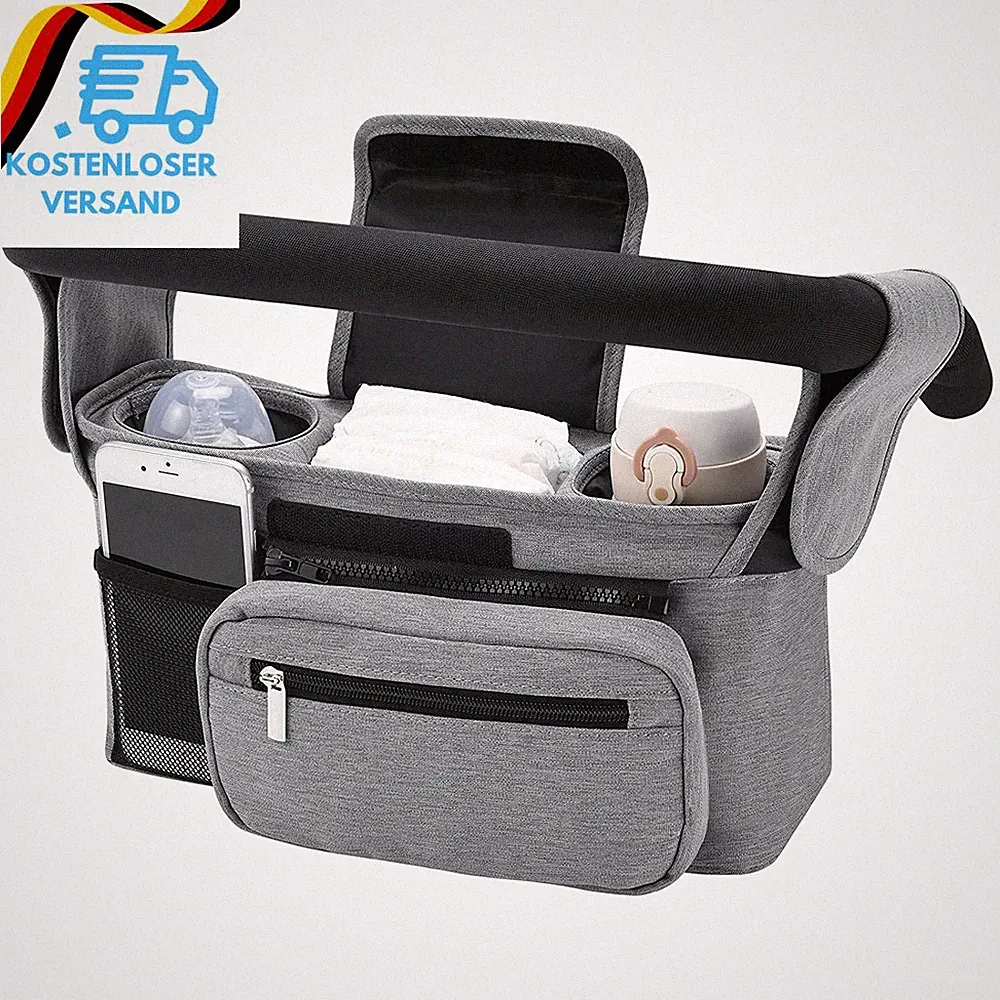 Kinderwagen Organizer Universal Mit Isolierten Getränkehalter/Becherhalter, Momc