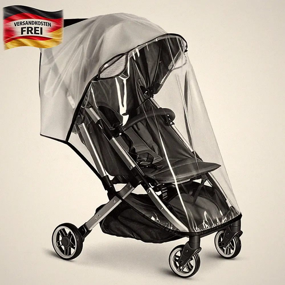Kinderwagen Regenhaube universal - atmungsaktiv, transparent, wetterfest, kinder