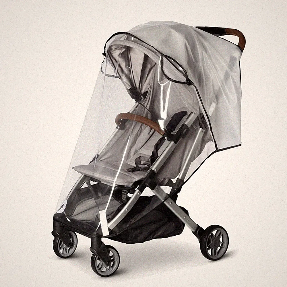 Kinderwagen Regenschutz Buggy luftdurchlässig silber