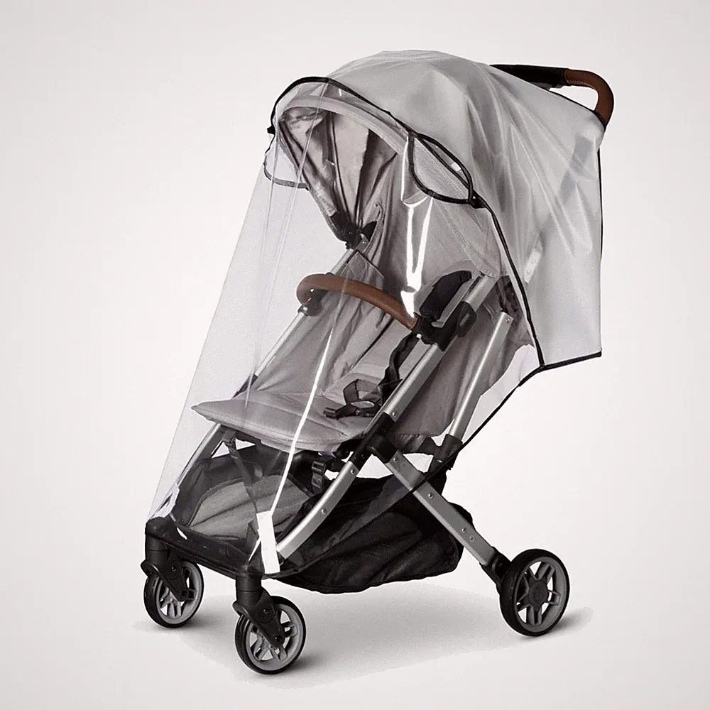 Kinderwagen Regenschutz Luftzirkulation UV geschützt schwarz