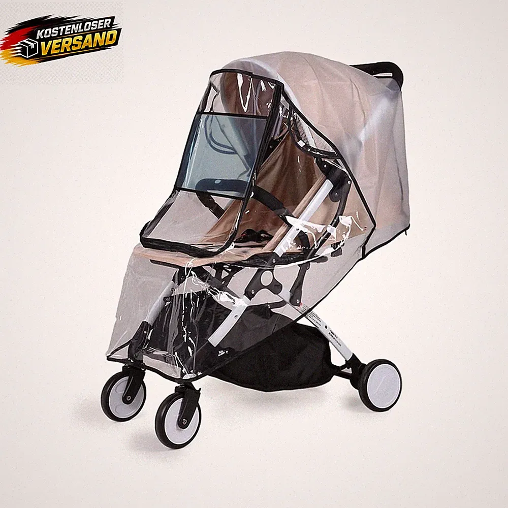 Kinderwagen Regenschutz mit Sichtfenster Wasserdicht Staubschutz für Buggy und B