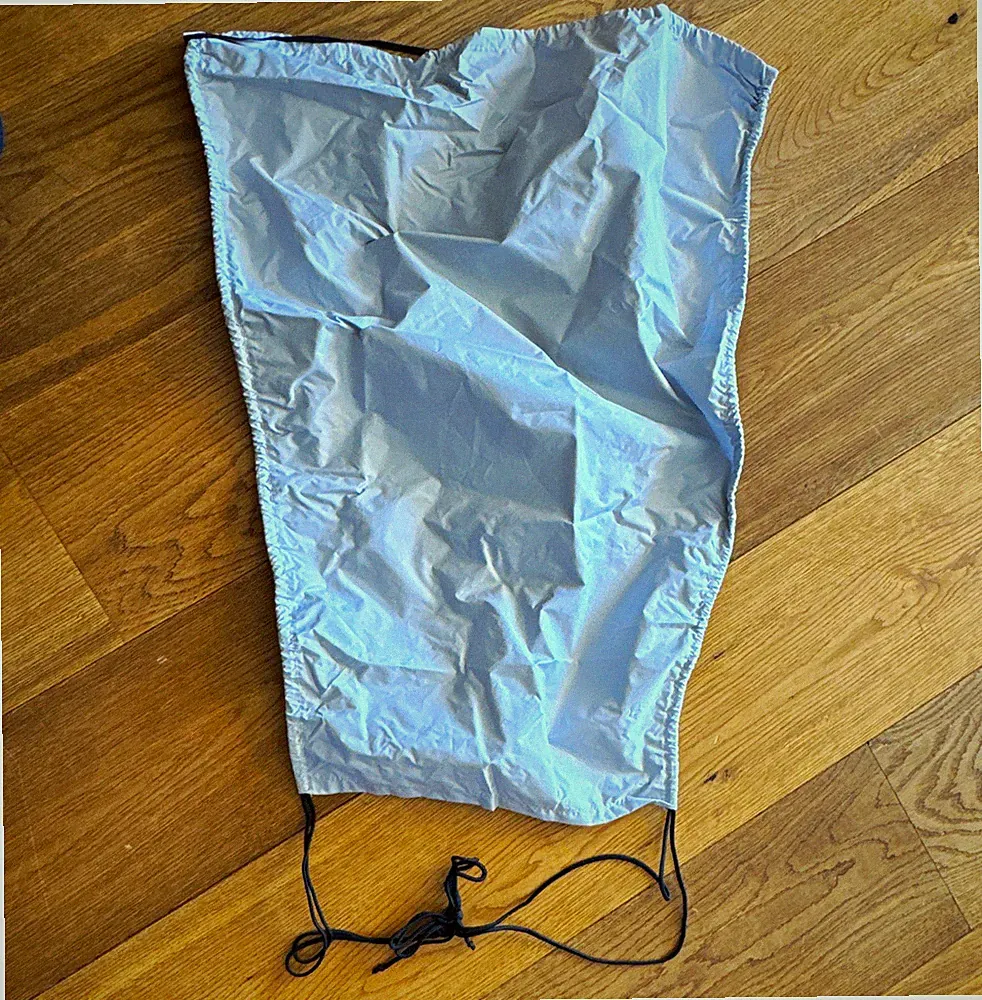 Kinderwagen Regenschutz Sonnenschutz universal / grau / mit Kordelzug