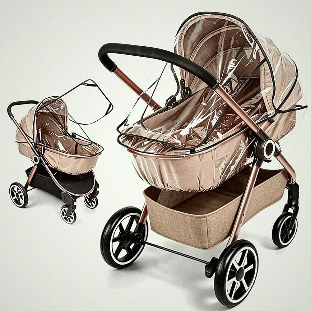 Kinderwagen Regenschutz transparent EVA Buggy Abdeckung