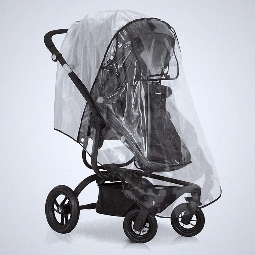 Kinderwagen Regenschutz transparent Kunststoff UV schutz buggy