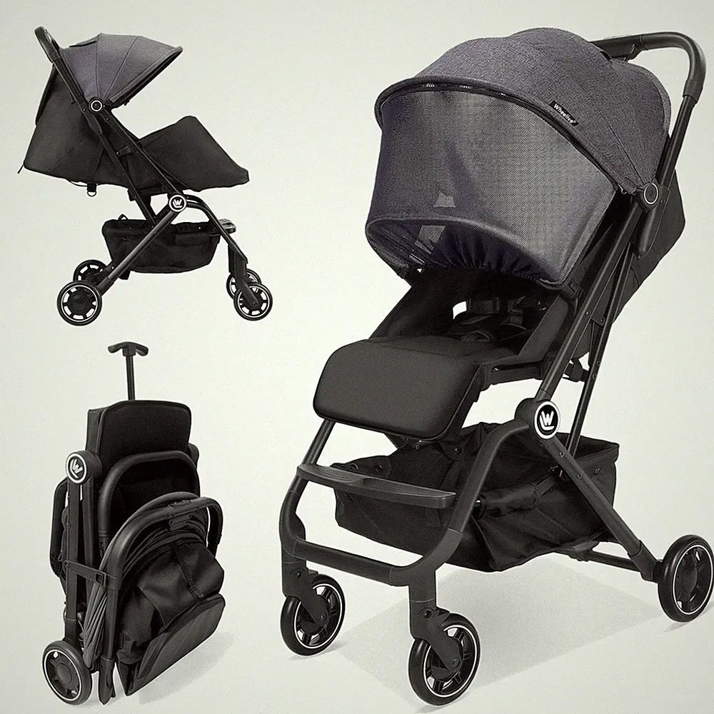 Kinderwagen, Reisebuggy, Aluminium, 0-36 Monate, verstellbar, mit Ablage, Sch...