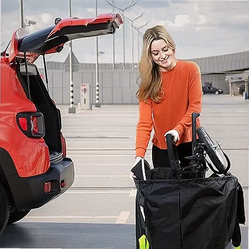 Kinderwagen Reisetasche Organizer Staubschutz faltbar tragbar groß schwarz