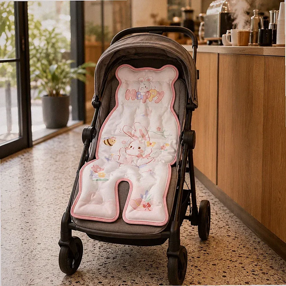 Kinderwagen Sitzauflage Gesteppt Geformte Sitzauflage Gepolstert für Babys