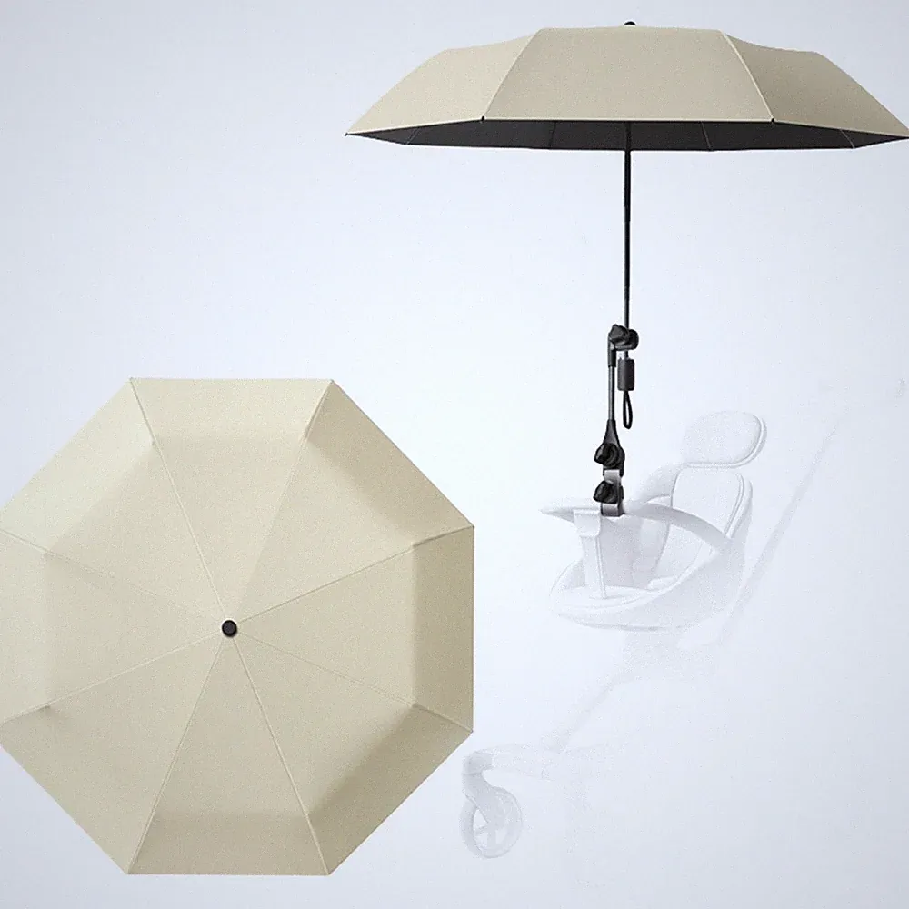 Kinderwagen Sonnenschirm UPF 50 Schutz stilvolles Design für Outdoor Aktivität