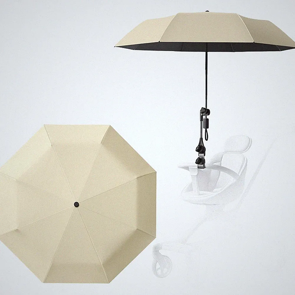 Kinderwagen Sonnenschutz Regenschirm 100cm UV-Schutz für maximale Schattenabdec