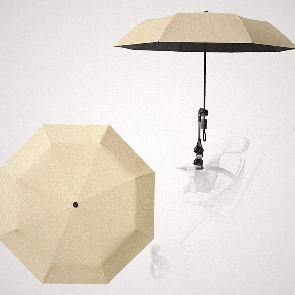 Kinderwagen Sonnenschutz Regenschirm mit verstellbarem Winkel für maximale UV-A