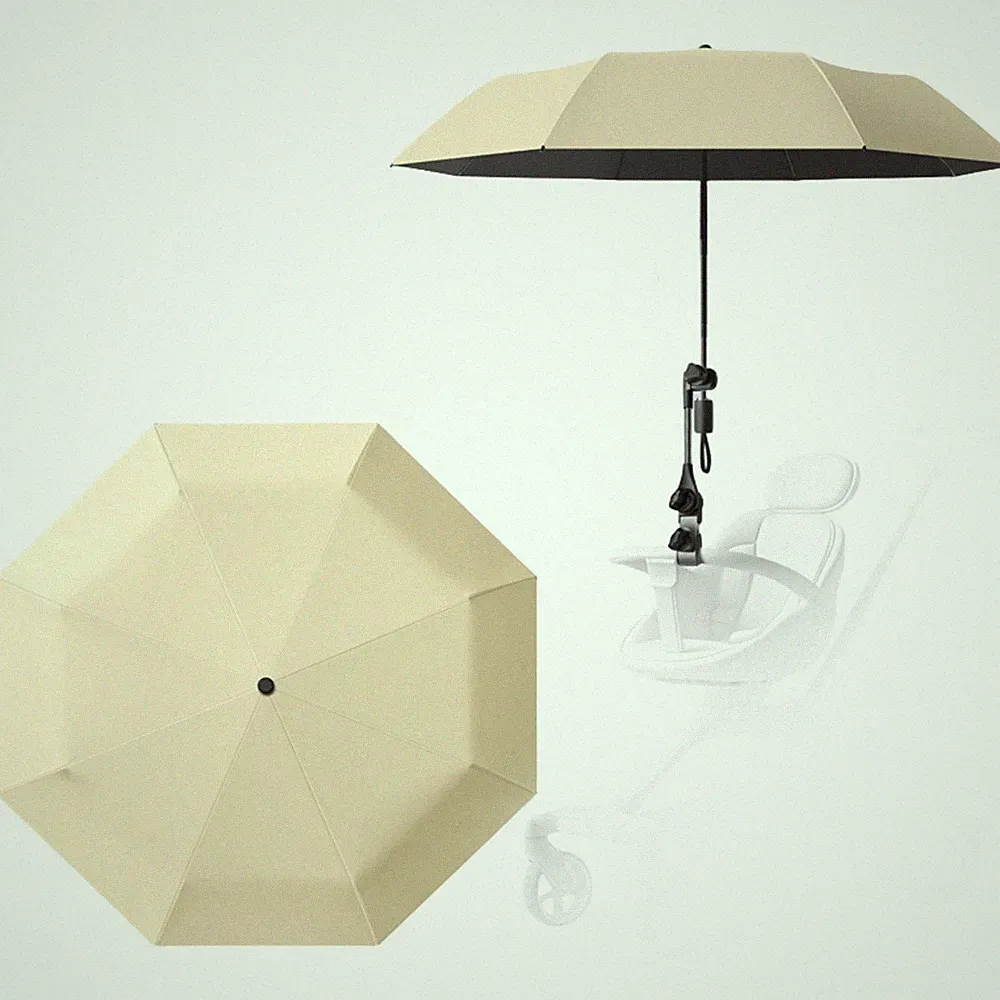 Kinderwagen Sonnenschutz Regenschirm stilvolles Design mit UPF 50+ UV Abdeckung