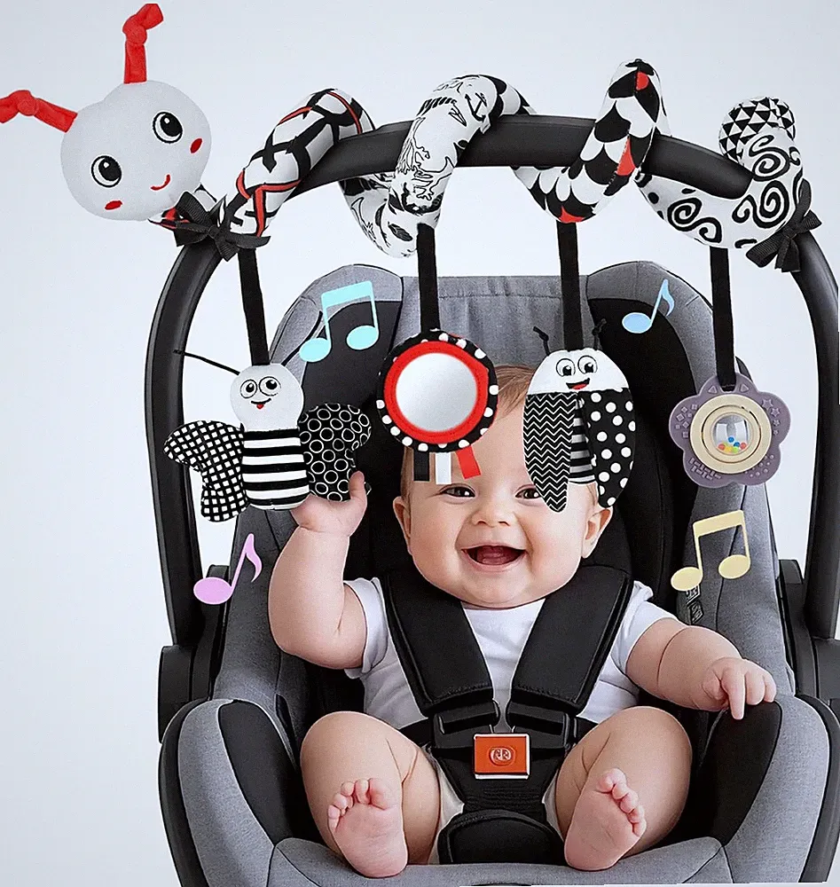 Kinderwagen Spielzeug - Aktualisierte Version Babyschale Spielzeug Baby Spielzeu
