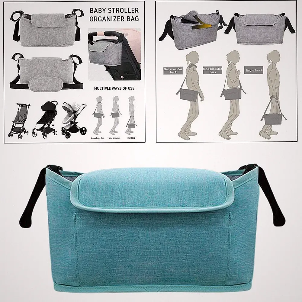 Kinderwagen Tasche Buggy Organizer Baby Flaschenhalter Getränkeflasche Netz Kind