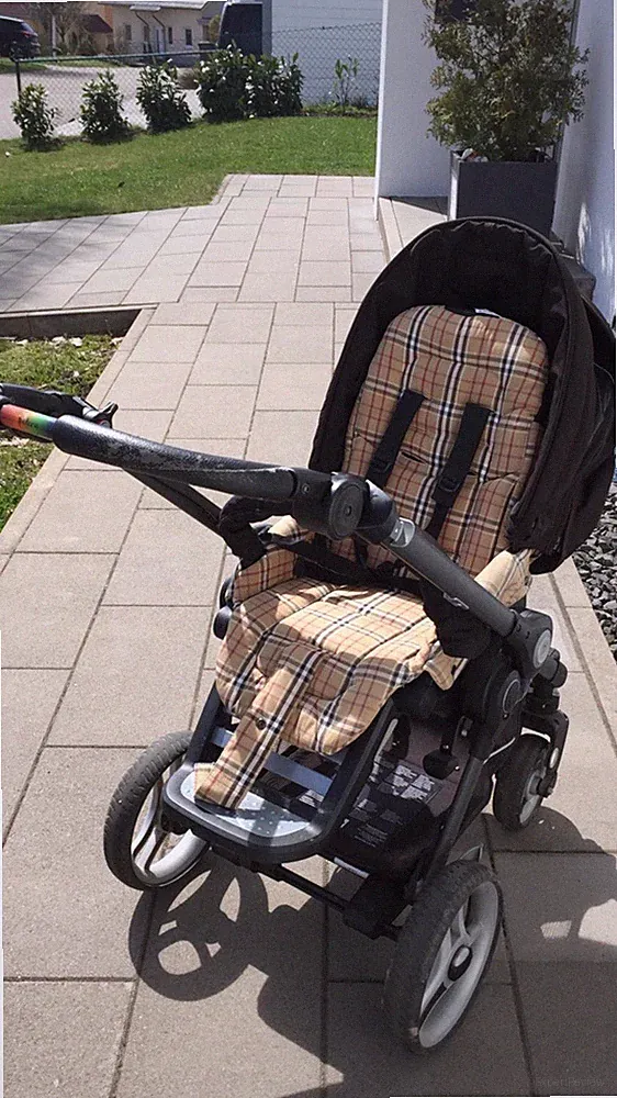 Kinderwagen Teutonia BeYou mit viel Zubehör schwarz Black Top Zustand