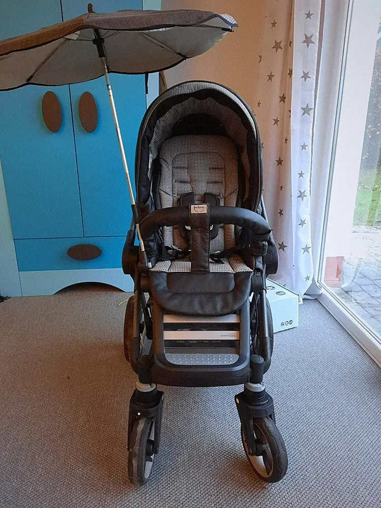 Kinderwagen Teutonia BeYou V3 London Sky grau Super Zustand