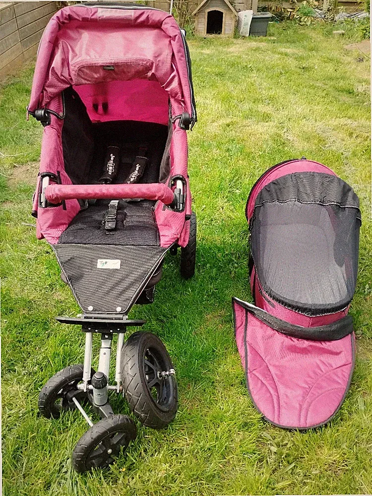 kinderwagen TFK JOGGSTER 3 mit Zubehör Buggy Babynest Jogger mit Scheibenbremsen