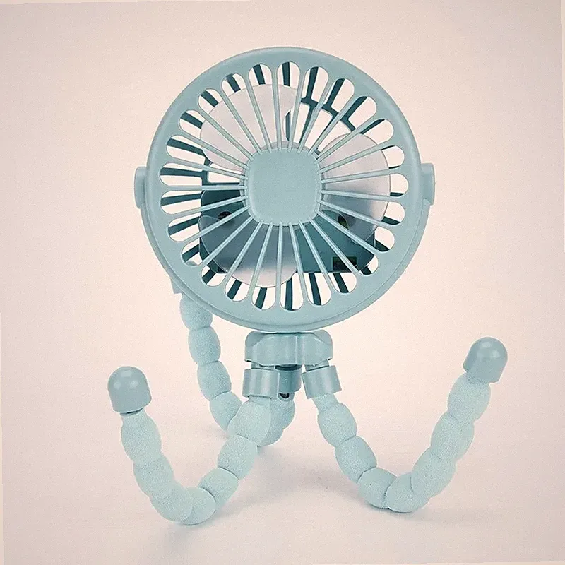 Kinderwagen Ventilator USB wiederaufladbar Clip Baby Ventilator 3 Stufen Akku