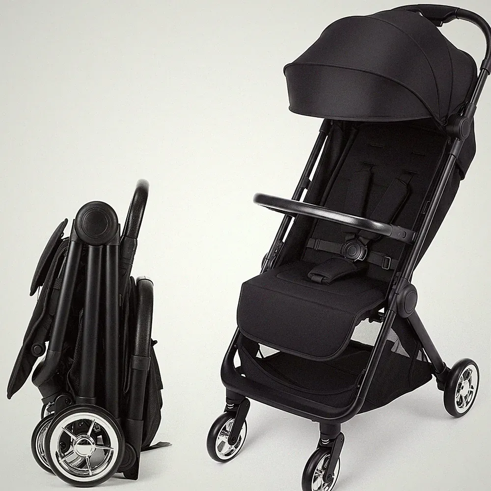 Kinderwagen, zusammenklappbar, verstellbare Rückenlehne, 5-Punkt-Sicherheitsgurt