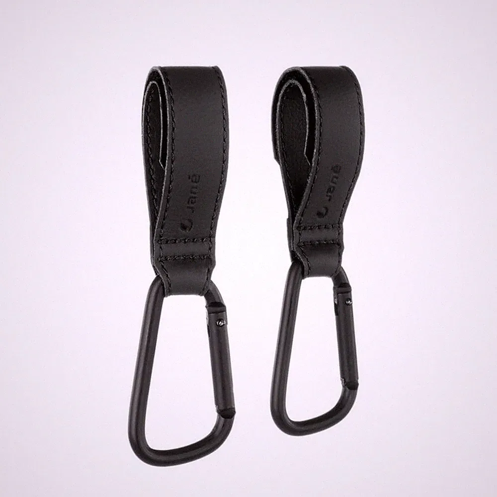 Kinderwagenhaken 2 Stk. Jané bis 5 kg Schwarz Universalhaken Buggy Zubehör