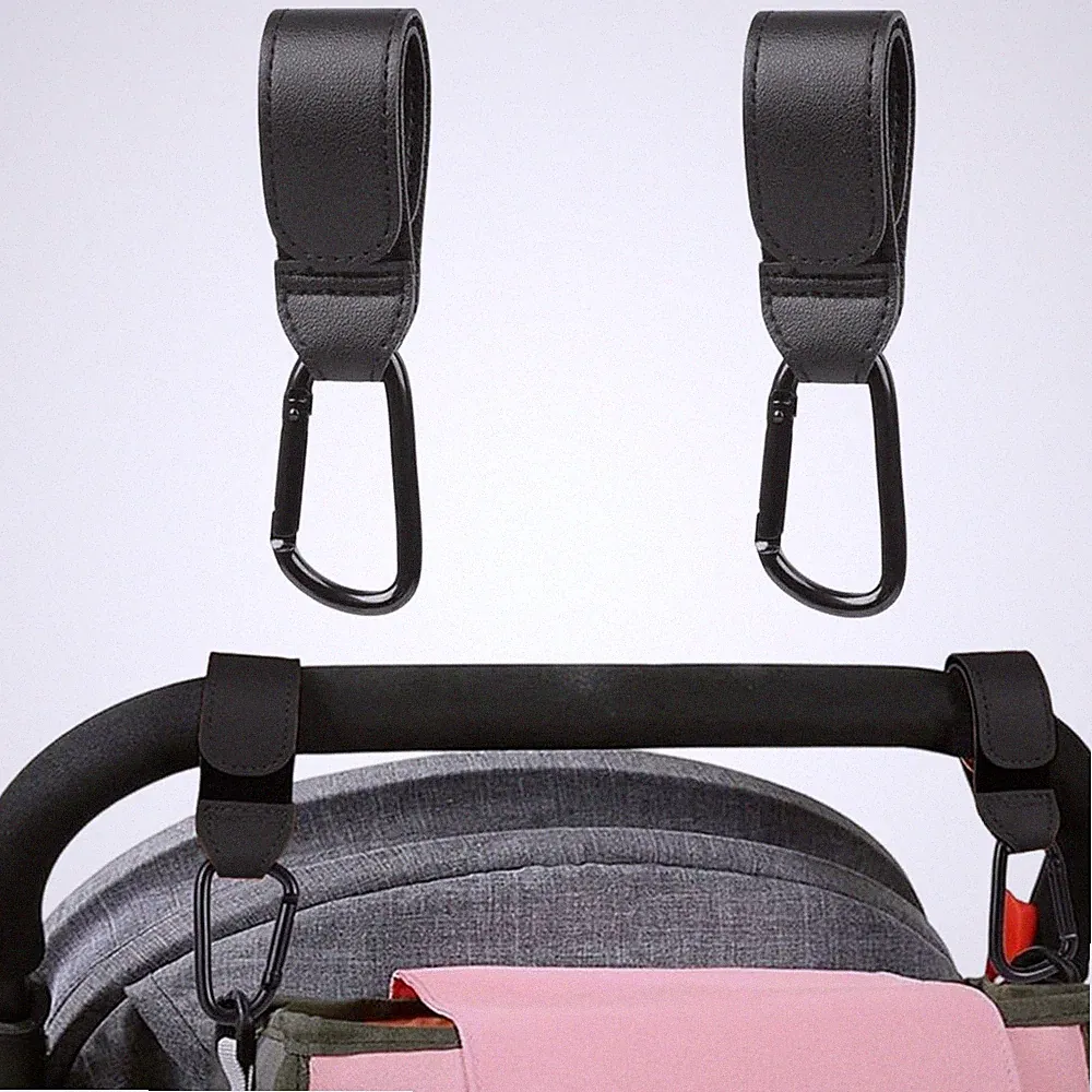 Kinderwagenhaken für Wickeltaschen und Taschen mit Edelstahl-Karabiner Sicheres