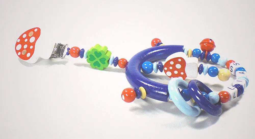 Kinderwagenkette Pilz Mobile mit Clip Baby Junge Mädchen Anhänger Spielkette