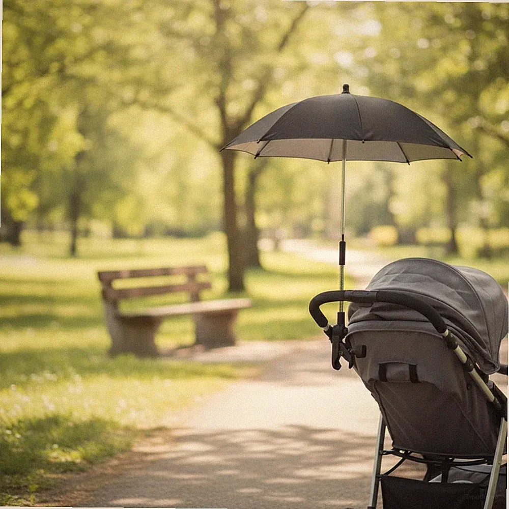Kinderwagenschirm mit Klemme tragbar Kinderwagenschirm mit Halterung wetterfest