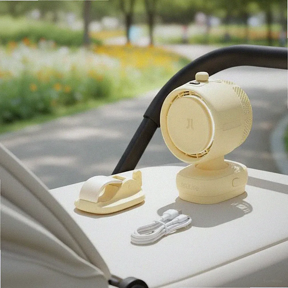 Kinderwagenventilator wiederaufladbar Kinderwagen Ventilator leise für Eltern