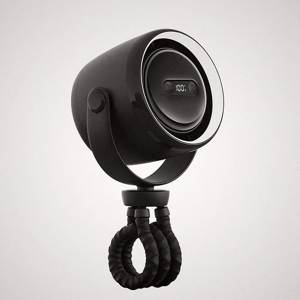 Klemmventilator-Ventilator kompakt USB-Ventilator 360° Drehung für Kinderwagen