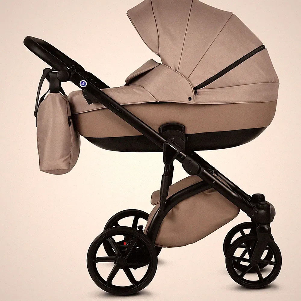 Knirpsenland Valencia Cappuccino - Kombi-Kinderwagen 2in1 Babywanne & Sportsitz