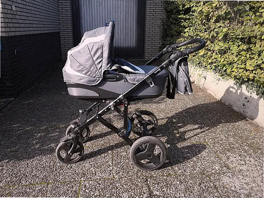 Knorr baby Kombi Kinderwagen 4 in 1 Grau