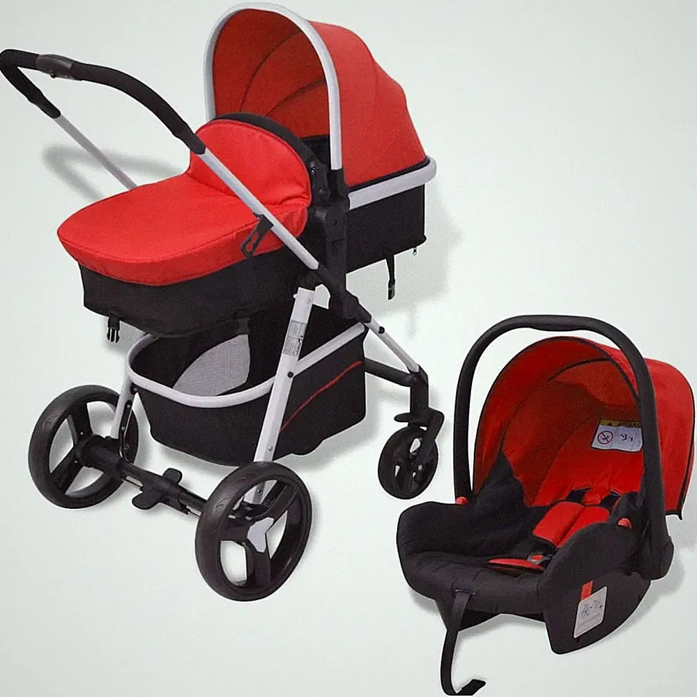 Kombi Kinderwagen 3-in-1 Alu Buggy Autositz Babywanne mehrere Auswahl vidaXL
