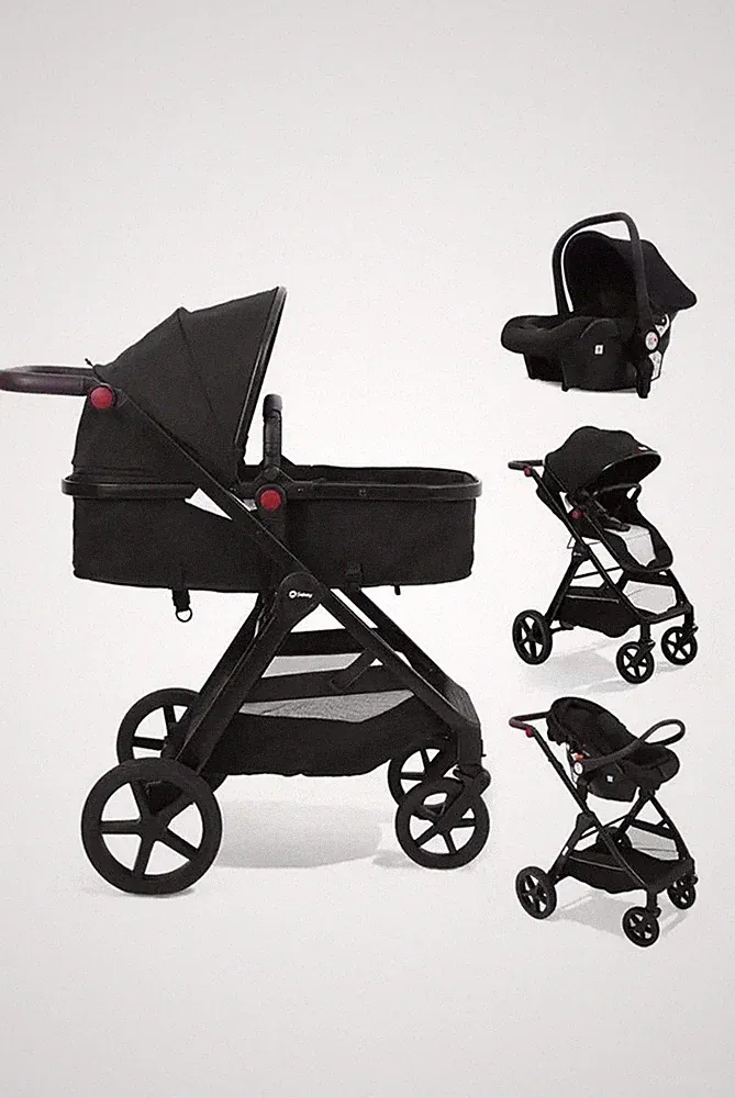 Kombi-Kinderwagen 3 in 1 Kinderwagen Buggy mit Liegefunktion Reisebuggy Auto