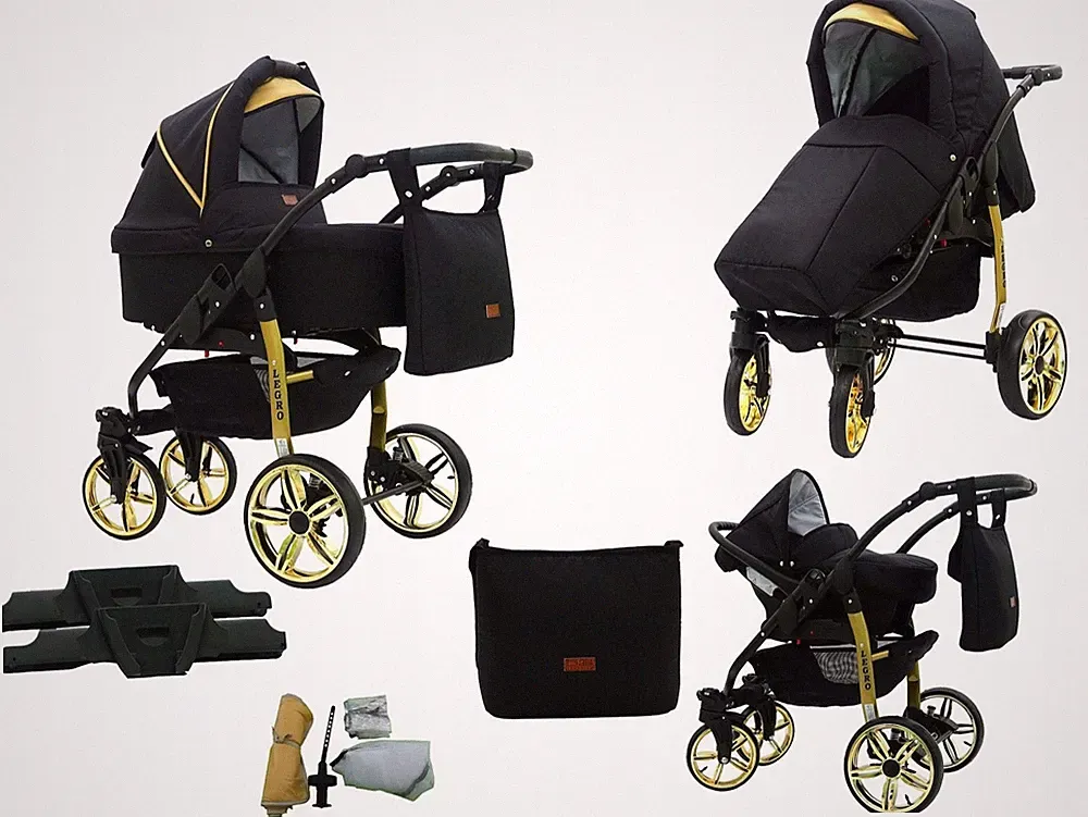 Kombi Kinderwagen 3in1 Babywanne Sportwagen Autositz Babyschale Schwenkräder NEU
