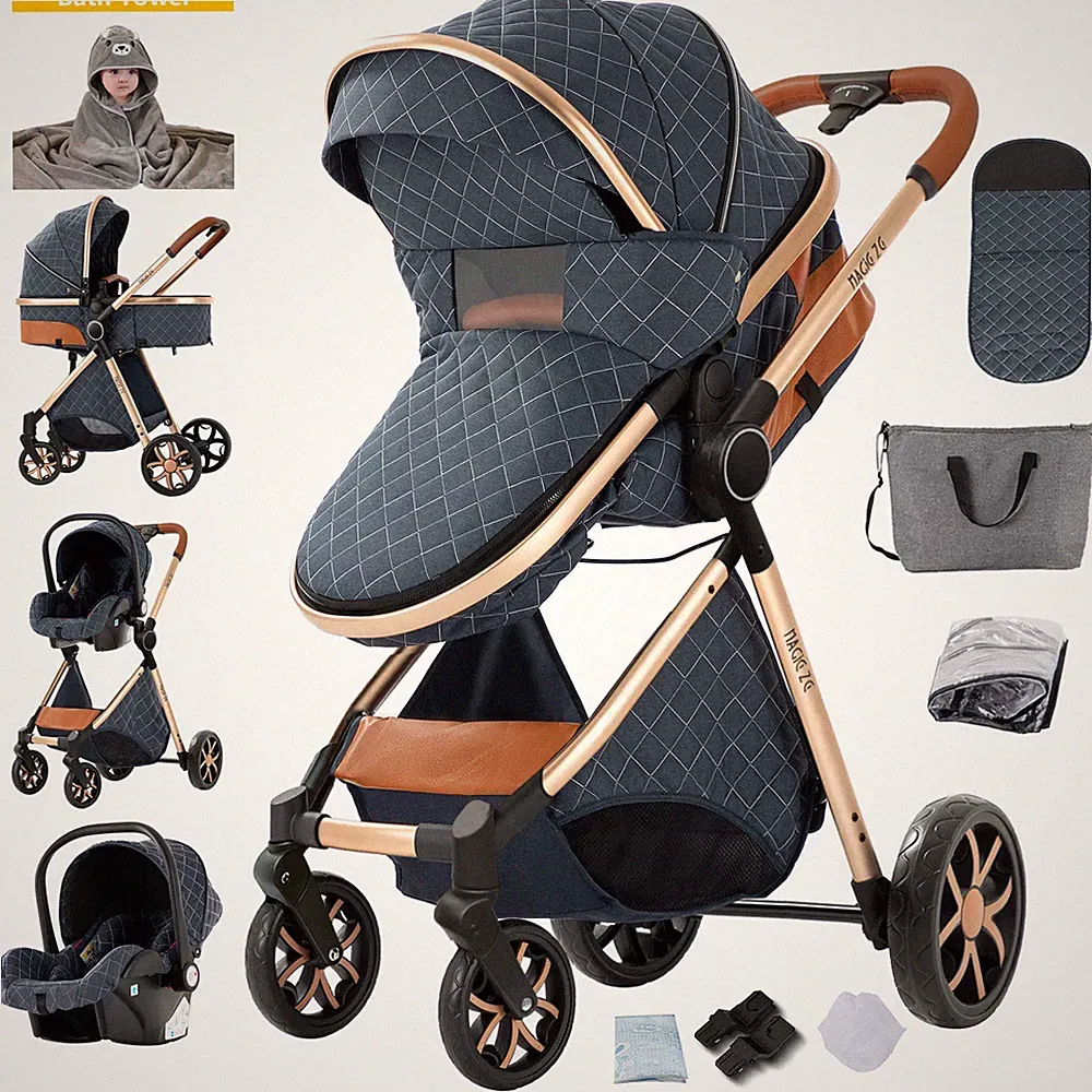 Kombi-Kinderwagen 3in1 Buggy Reisebuggy inkl. Auto - Babyschale DE