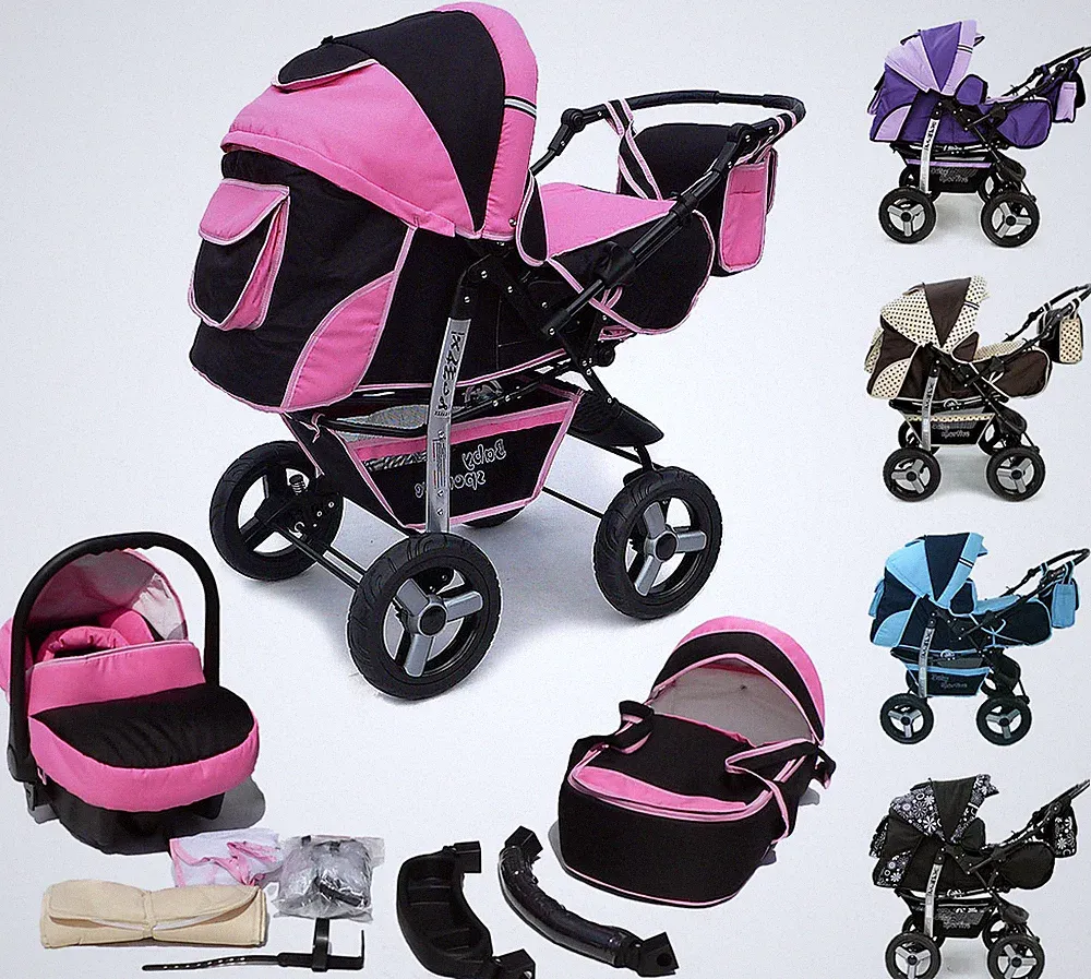 Kombi Kinderwagen 3in1 Poussette Sportsitz Autositz Babyschale Sportwagen Buggy