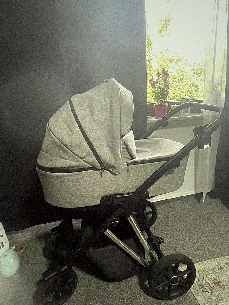 Kombi-Kinderwagen Knorr-Baby Life + 2.0 Silver Edition Graphite