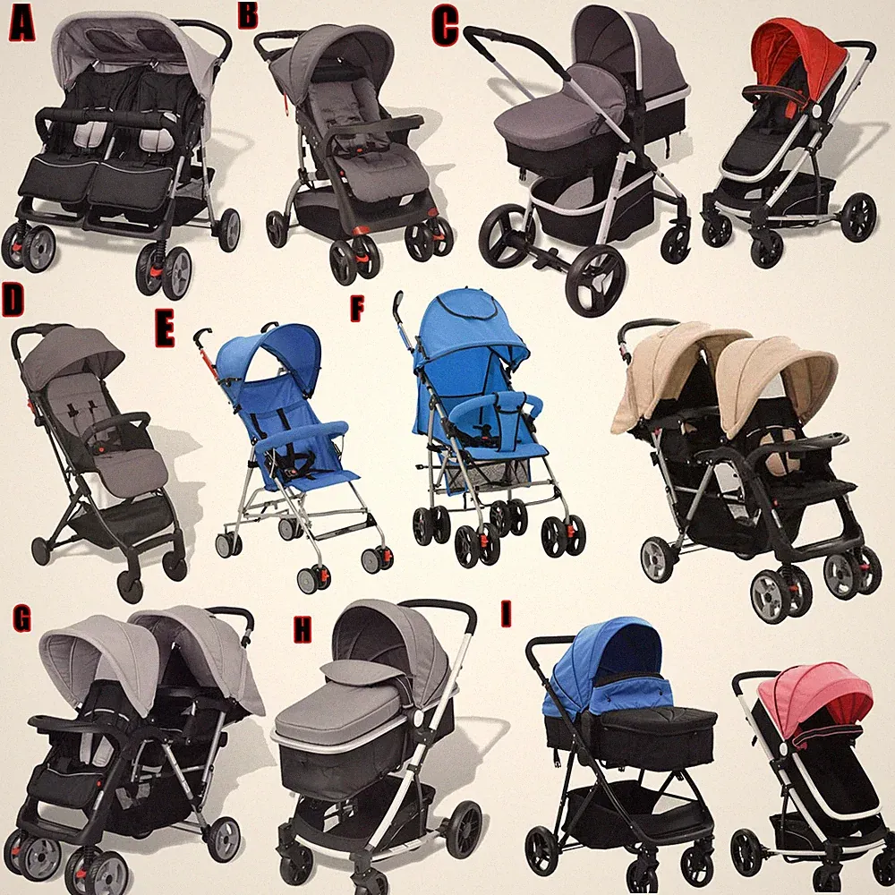 Kombikinderwagen 2/3in1 Kinderwagen Babyschale 2/3in1 System Autositz