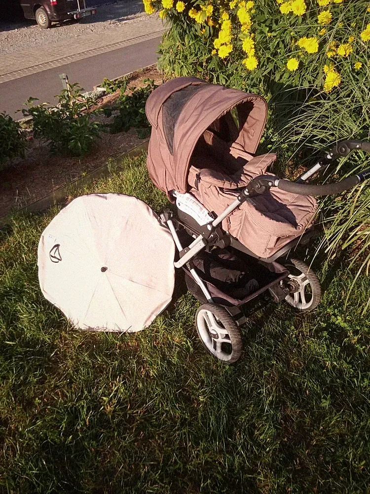 Kombikinderwagen 3 in 1 Farbe braun/beige Teutonia mistral S wie neu!