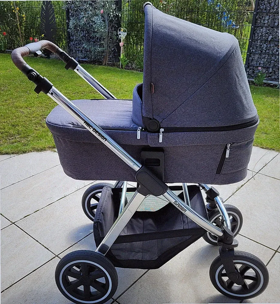 Kombikinderwagen ABC Design Samba - Diamond Edition - Asphalt (2022)