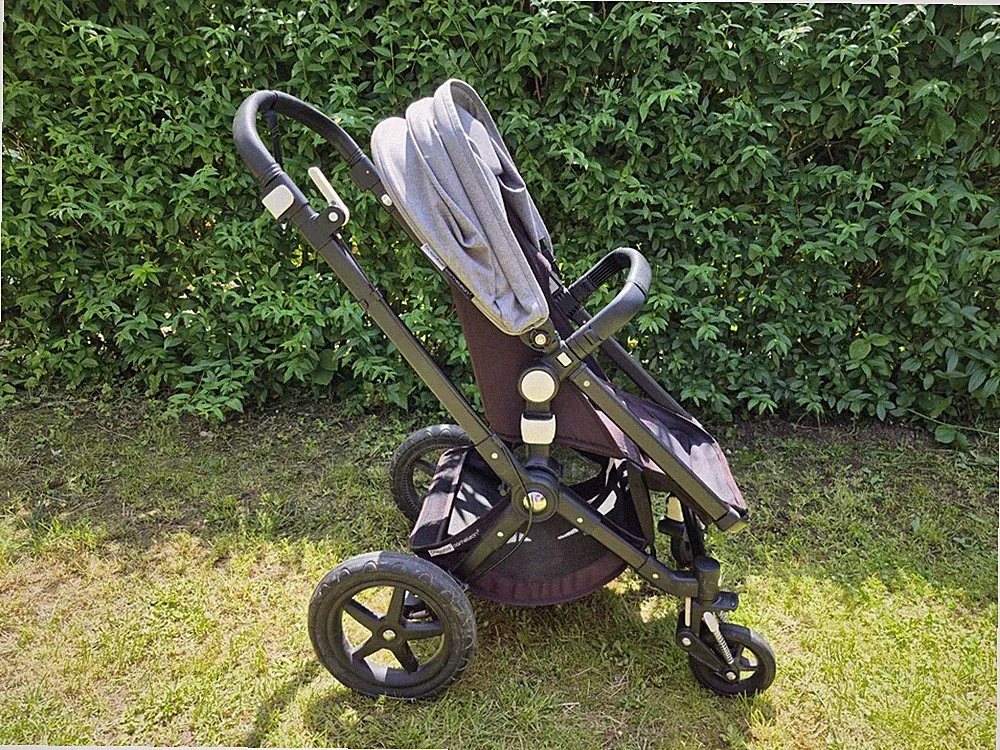 Kombikinderwagen Bugaboo Cameleon 3 mit Zubehör - Farbe schwarz / grau