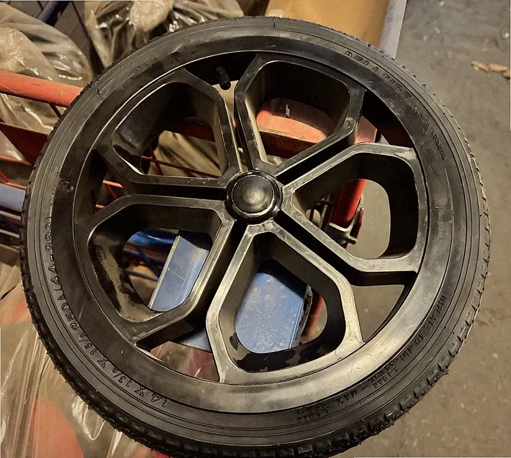 Komplettreifen 35cm Luftbereifung Kugellager Luftrad Kinderwagen