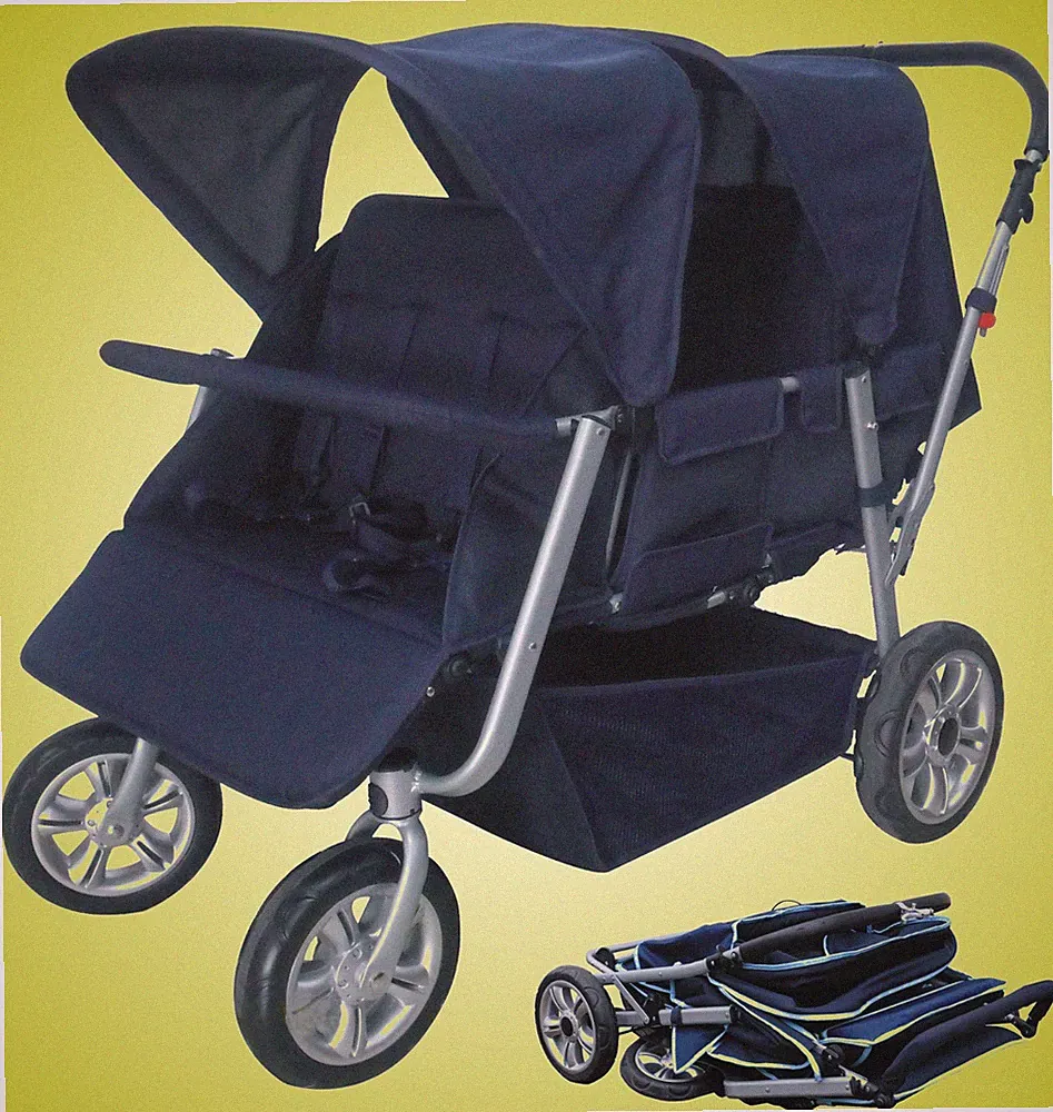 KRIPPENWAGEN faltbar 4 SITZER mit TÜV "in TOP QUALITÄT" Kinderwagen 50705
