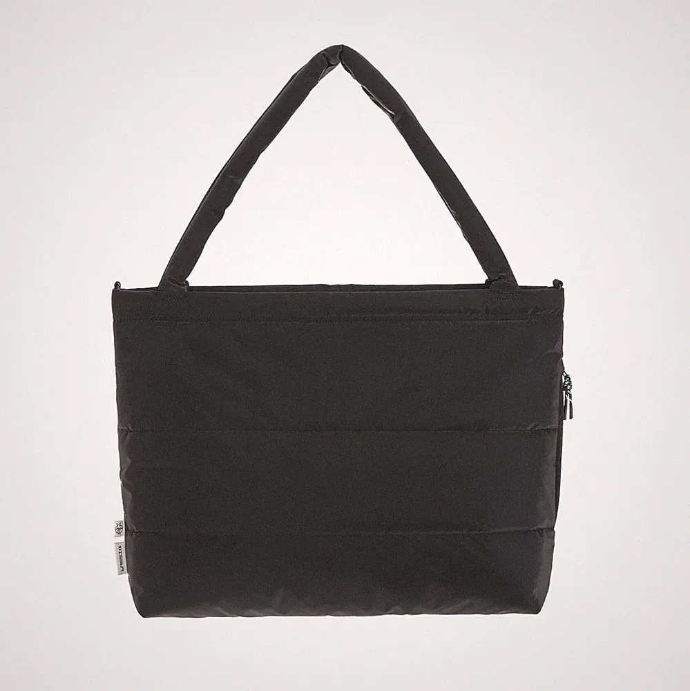 LÄSSIG Baby Wickeltasche Shopper mit Kinderwagenbefestigung - Schwarz