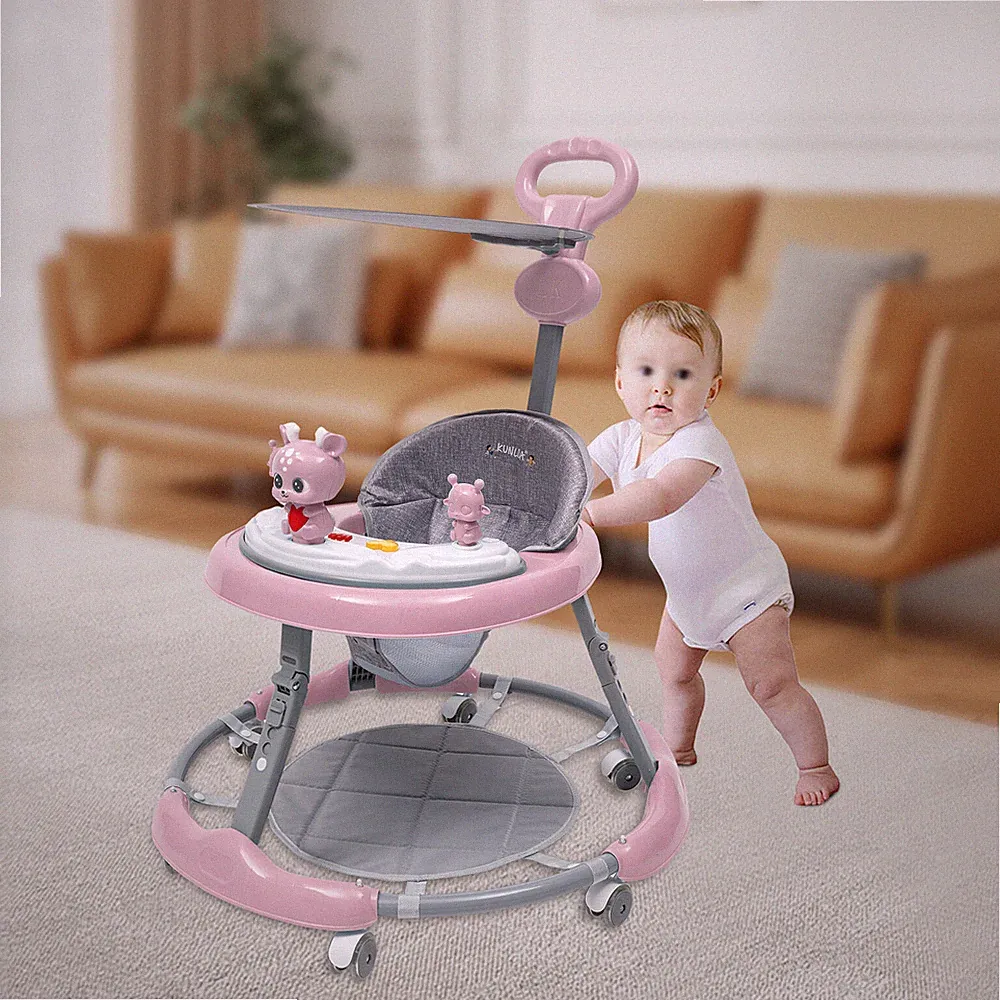 Lauflernhilfe Baby Lauflern Wagen Walker Kinderwagen Mit Musik Spielstation DE