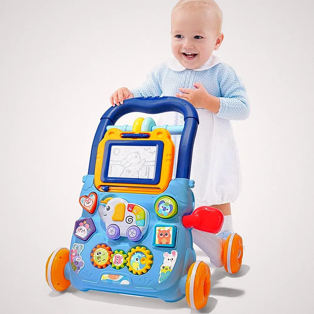 Lauflernwagen Baby Mit Abnehmbarem Spielboard Musik Licht Spielzeug Kinder