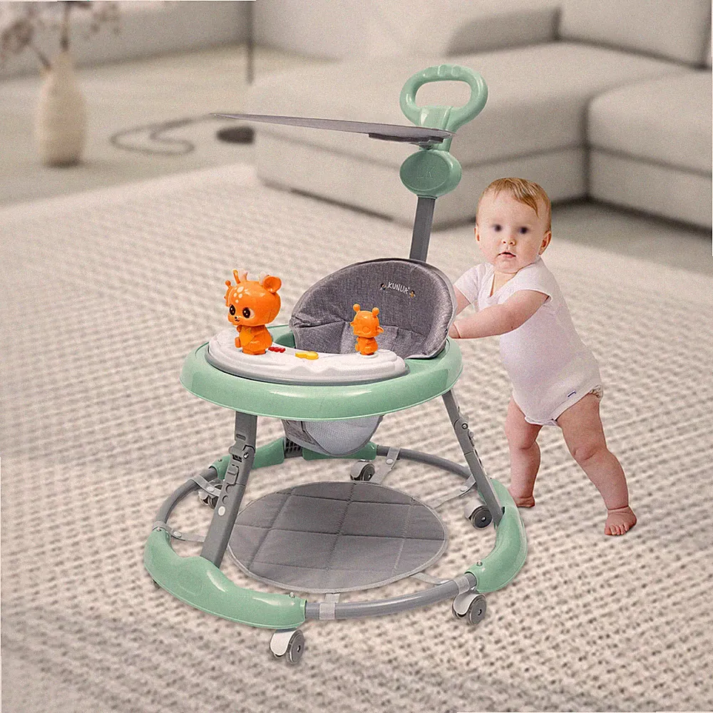 Lauflernwagen Baby Walker Kinderwagen Kids Lauflernhilfe Mit Musik Spielstation